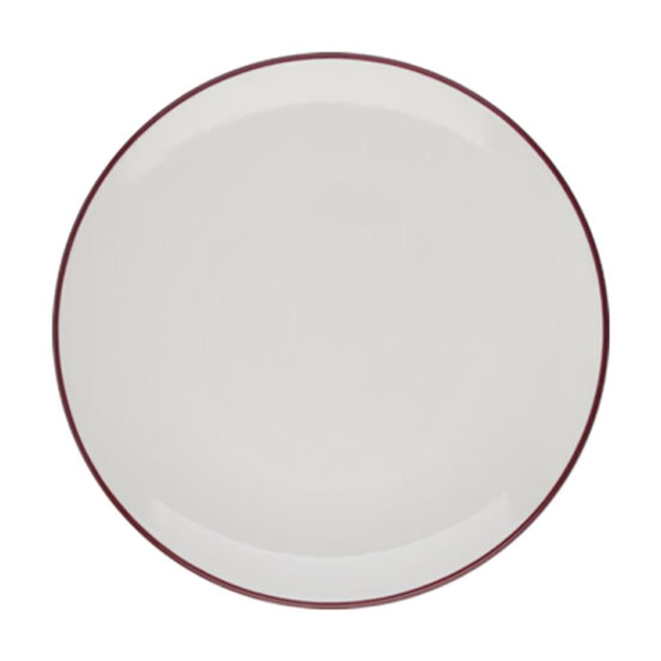 Id Fine Modest Maroon Düz Tabak 19 cm 1 Id Fine Modest Maroon Düz Tabak 19 cm