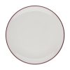 Id Fine Modest Maroon Lona Düz Tabak 25 cm