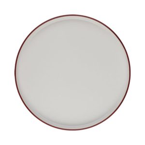 Id Fine Modest Maroon Stolt Düz Tabak 28 cm