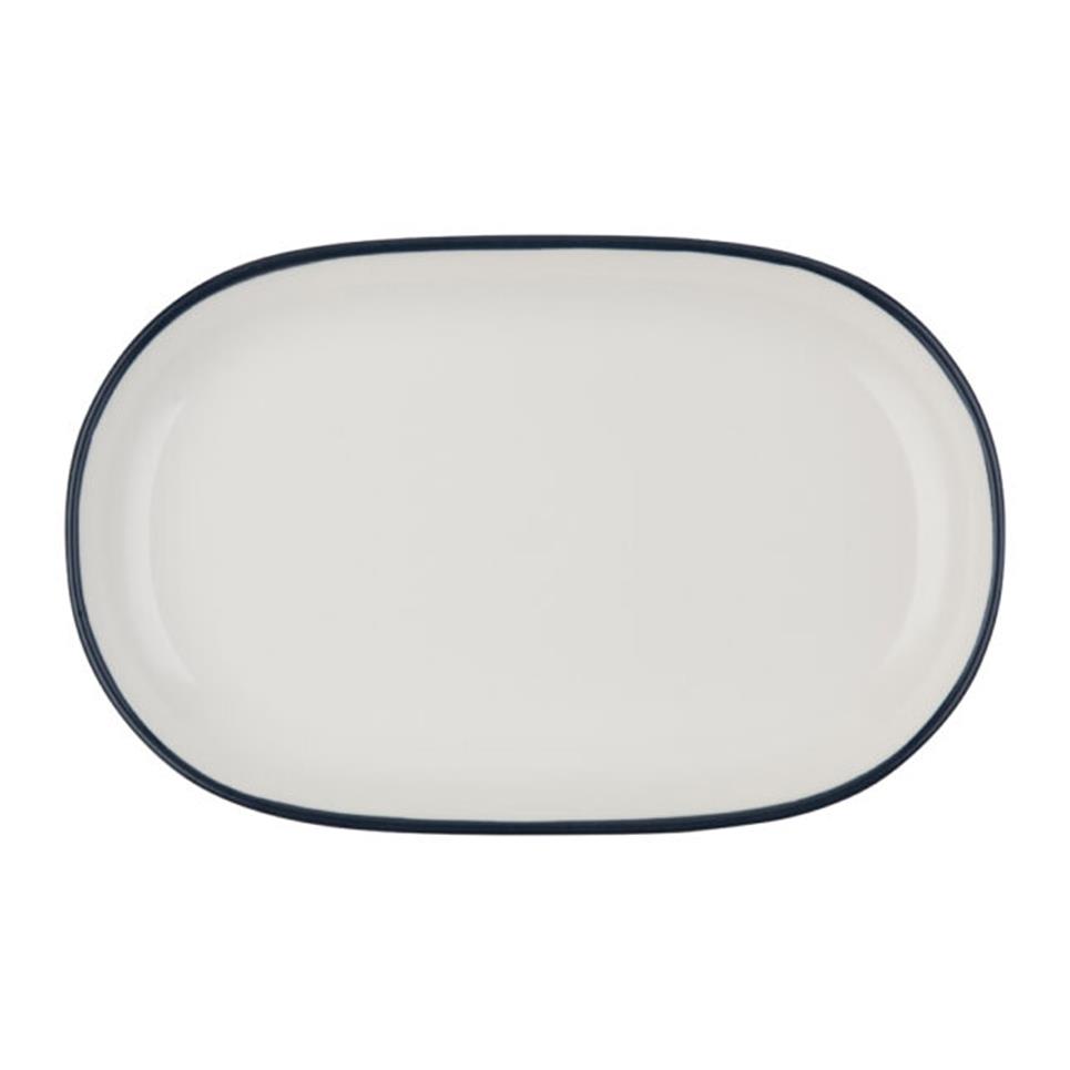 Id Fine Modesy Navy Oval Kayık Tabak 14 cm 1 Id Fine Modesy Navy Oval Kayık Tabak 14 cm