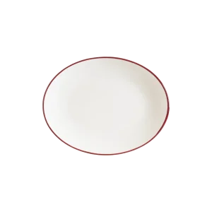 Bonna Linea Burgundy Moove Oval Tabak 25 cm