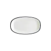 Bonna Linea Black Gourmet Oval Kayık Tabak 24*14 cm