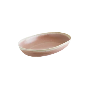 Bonna Pink Pott Oval Kayık Tabak 12 cm