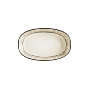 Bonna Cortado Spiral Gourmet Oval Kayık Tabak 24*14 cm
