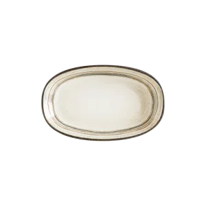 Bonna Cortado Spiral Gourmet Oval Kayık Tabak 34*19 cm