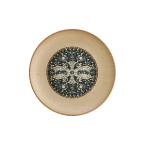 Bonna Mezopotamya Mozaic Kahve Gourmet Düz Tabak 27 cm
