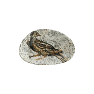 Bonna Mezopotamya Kuş Vago Oval Kayık Tabak 15*8.5 cm