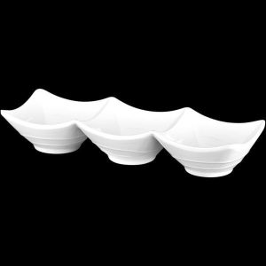 Biradlı Açık Büfe Melamin Sunum Kase (25X8X4,5 Cm)