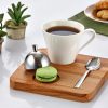 Biradlı Ahşap Kare Nescafe Seti 17,5*17,5*2