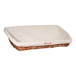 Biradlı Açık Büfe Dikdörtgen Ekmek Sepeti 55X40Xh:7/17